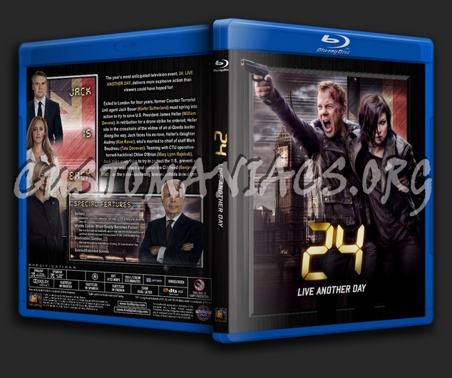24 (Twenty Four) - Live Another Day blu-ray cover
