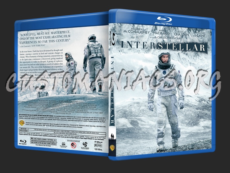 Interstellar blu-ray cover