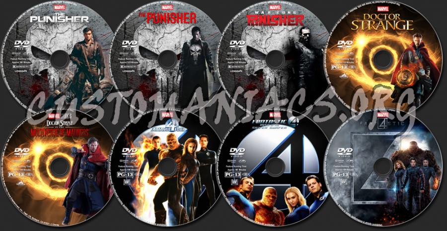 Marvel Collection dvd label