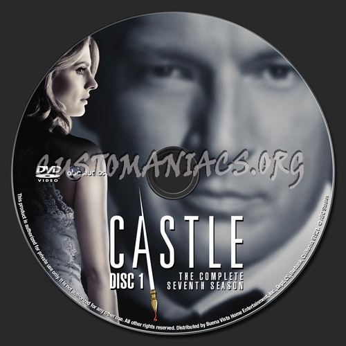 Castle Season 7 dvd label