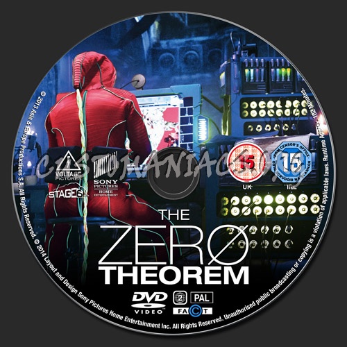 The Zero Theorem dvd label