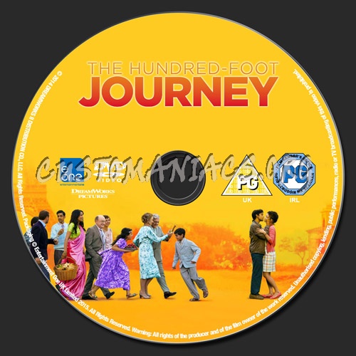 The Hundred Foot Journey dvd label