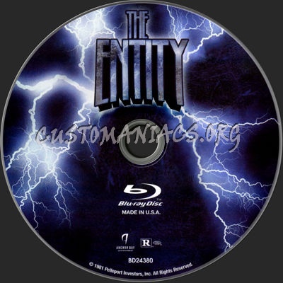 The Entity blu-ray label