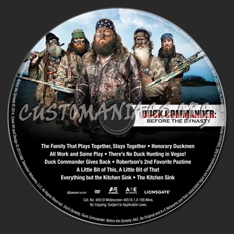 Duck Commander Before the Dynasty dvd label