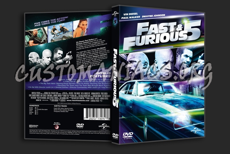 Fast & Furious 5 dvd cover