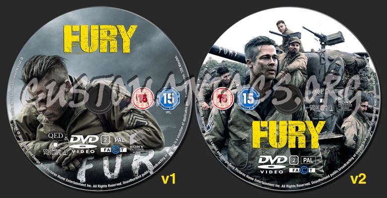 Fury dvd label