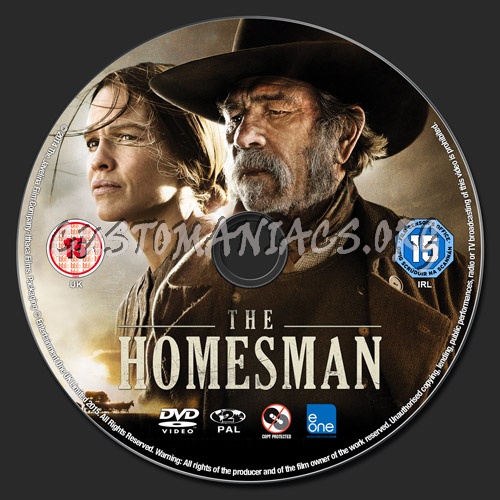 The Homesman dvd label