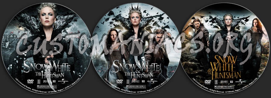 Snow White & the Huntsman dvd label