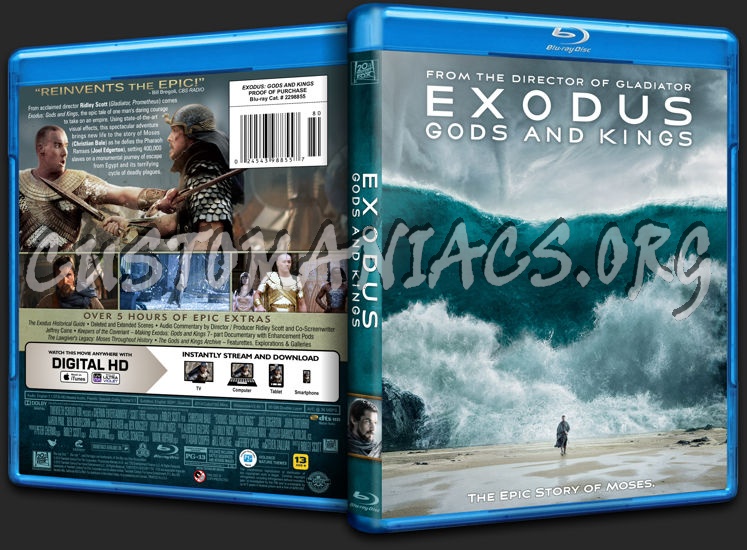 Exodus: Gods and Kings blu-ray cover