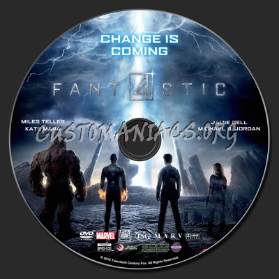 Fantastic Four (2015) dvd label