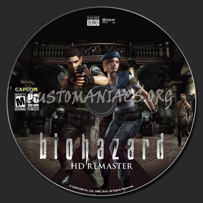 Resident Evil (Biohazard) HD Remaster PC dvd label