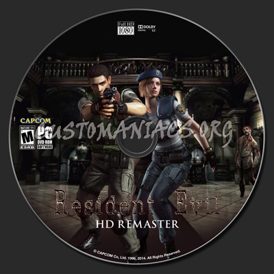 Resident Evil (Biohazard) HD Remaster PC dvd label