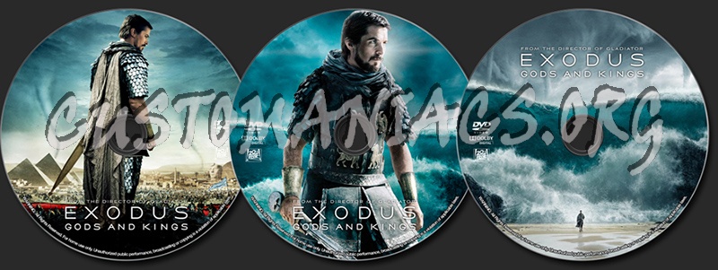 Exodus: Gods and Kings dvd label