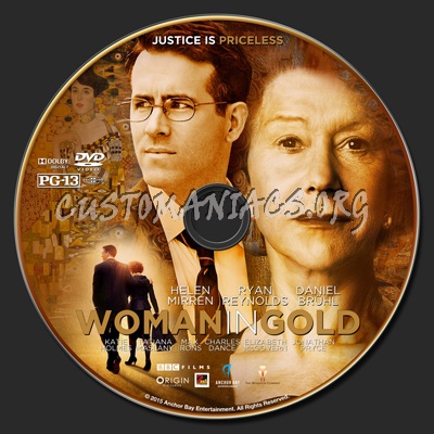 Woman In Gold dvd label