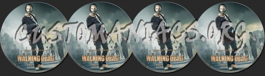 The Walking Dead Season 5 dvd label