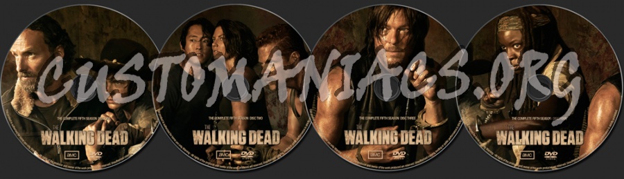 The Walking Dead Season 5 dvd label