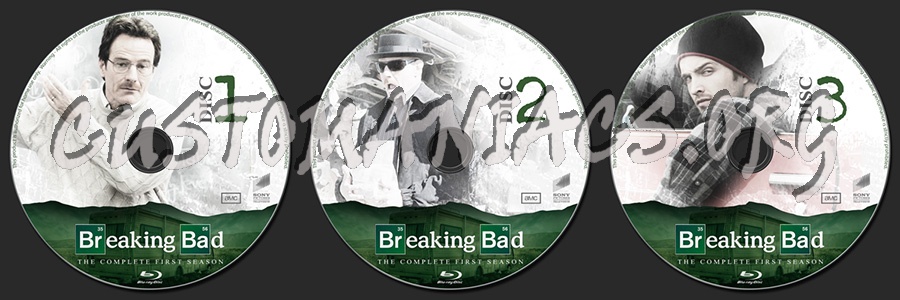 Breaking Bad Season 1 blu-ray label