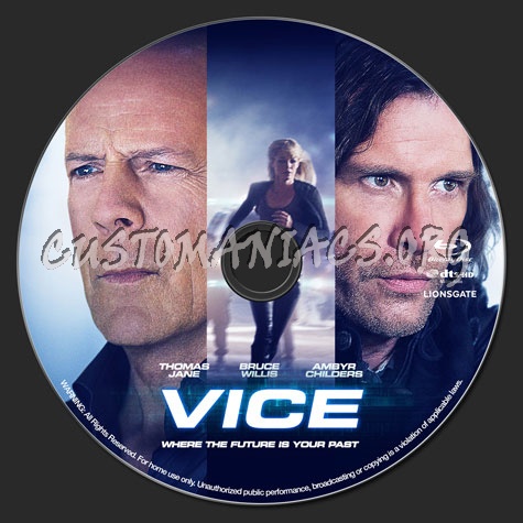 Vice (2015) blu-ray label