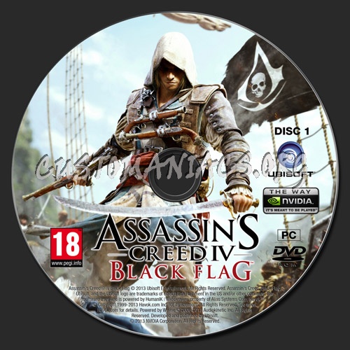 Assassin's Creed IV - Black Flag dvd label