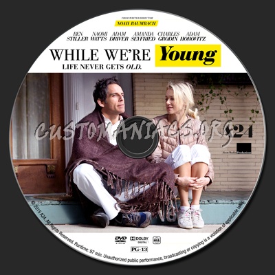 While We're Young dvd label