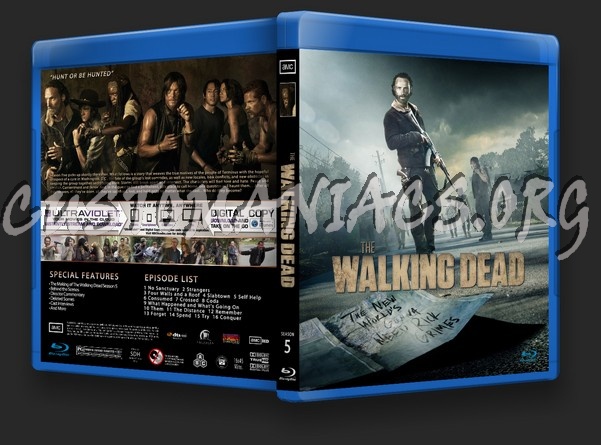 The Walking Dead Season 5 blu-ray cover