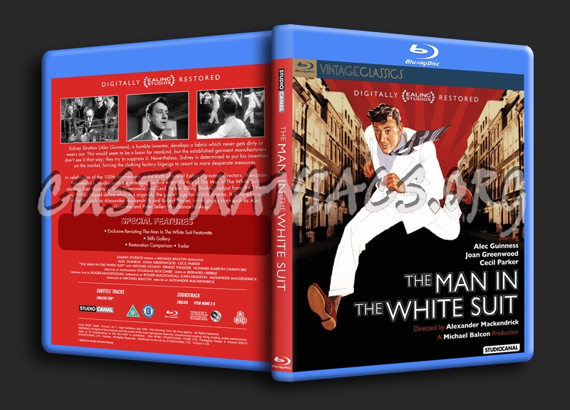 The Man in the White Suit blu-ray cover