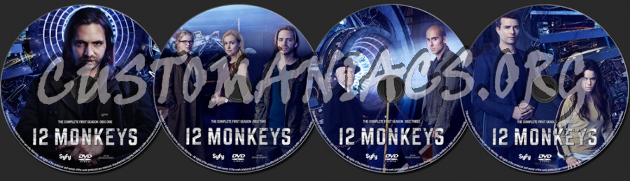 12 Monkeys Season 1 dvd label