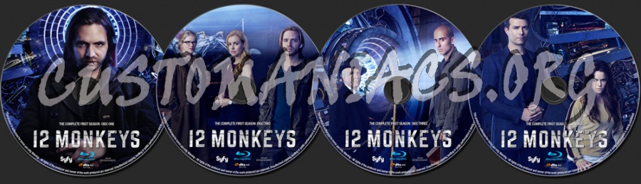 12 Monkeys Season 1 blu-ray label