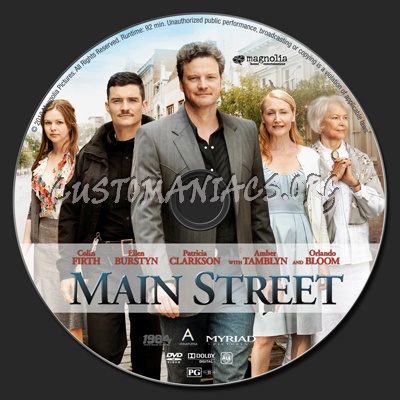 Main Street dvd label