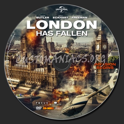 London Has Fallen dvd label