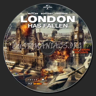 London Has Fallen blu-ray label