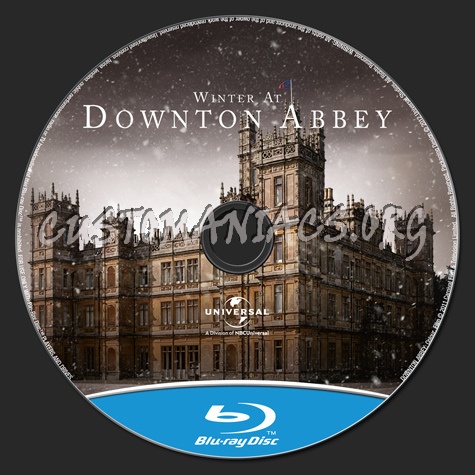 Winter At Downton Abbey blu-ray label