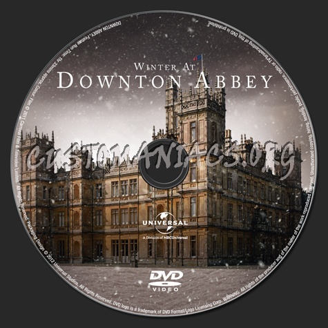 Winter At Downton Abbey dvd label
