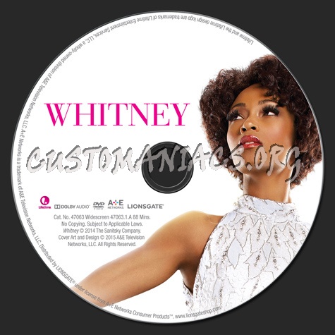 Whitney dvd label