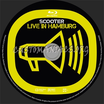 Scooter - Live in Hamburg blu-ray label