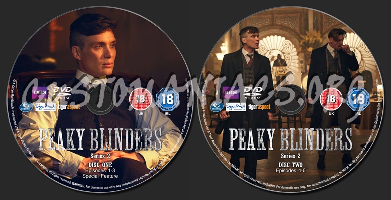 Peaky Blinders Series 2 dvd label