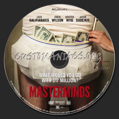 Masterminds dvd label