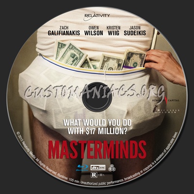 Masterminds blu-ray label