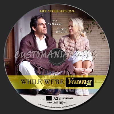 While We're Young blu-ray label