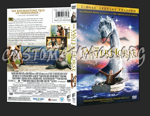 The Water Horse, The legend of the Deep dvd cover