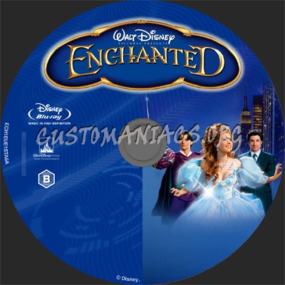 Enchanted blu-ray label