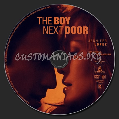 The Boy Next Door dvd label
