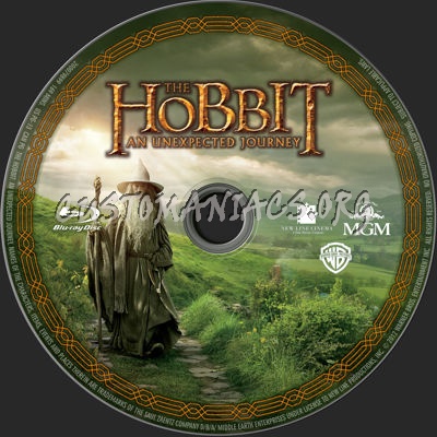 The Hobbit: An Unexpected Journey blu-ray label