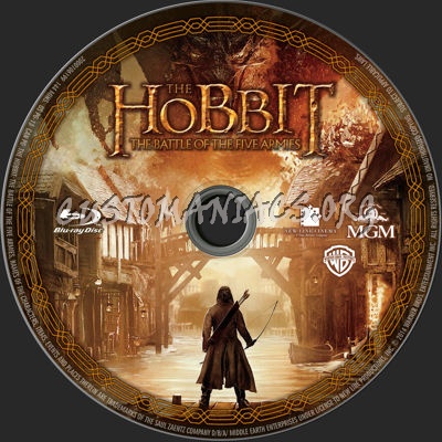 The Hobbit: The Battle of the Five Armies blu-ray label