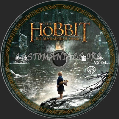 The Hobbit: The Desolation Of Smaug blu-ray label