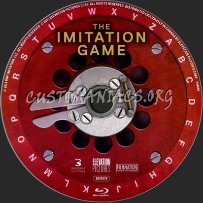 The Imitation Game blu-ray label