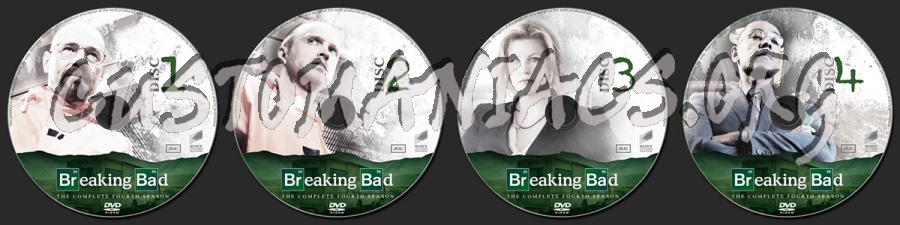 Breaking Bad Season 4 dvd label