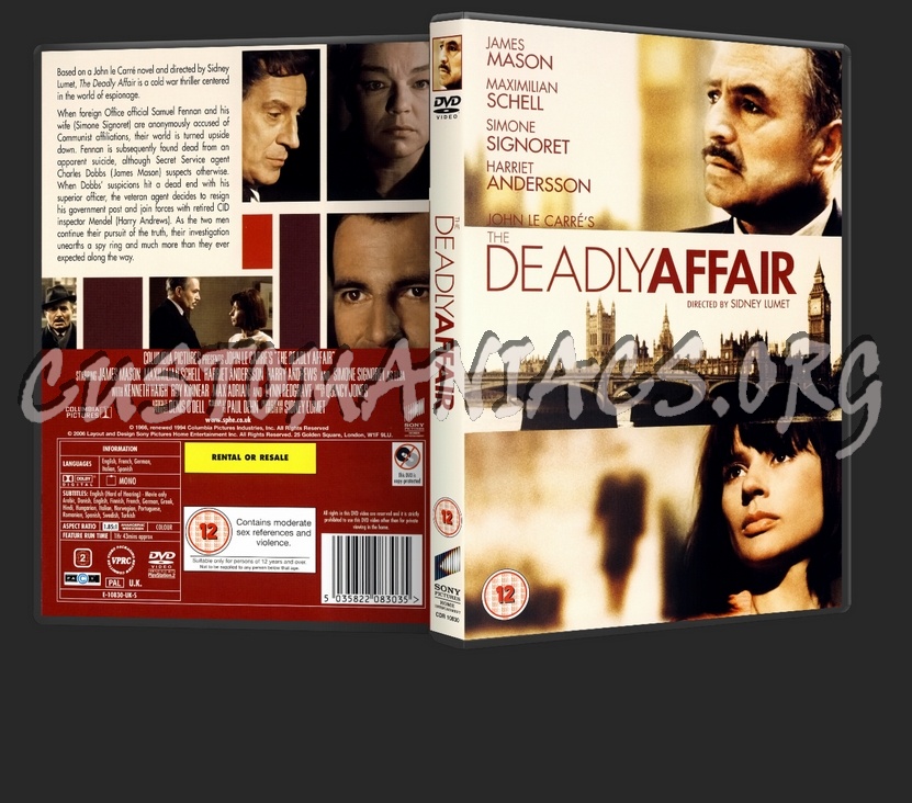 The Deadly Affair dvd cover