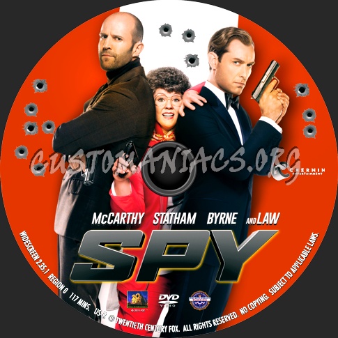 Spy (2015) dvd label