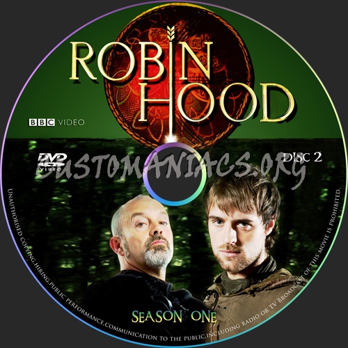 Robin Hood season 1 d1-d6 dvd label